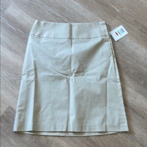 Merona Cream Pencil Skirt Knee-Length Work